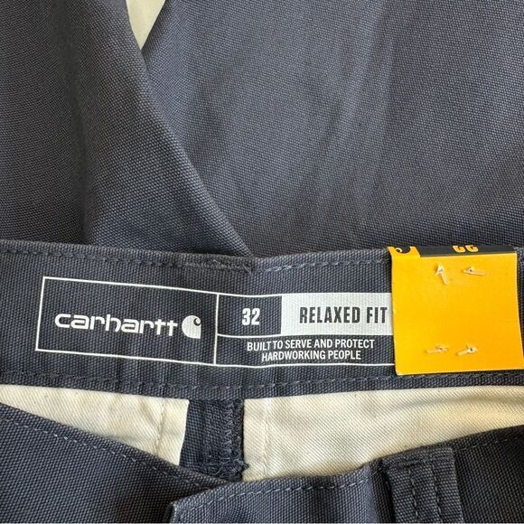 NWT CARHARTT Gray Rugged Flex Relaxed Fit Canvas Cargo Shorts Men’s Size 32 - Picture 4 of 14